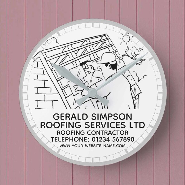 Roofing Contractor Roof Repairs Round Clock (Creator Uploaded)