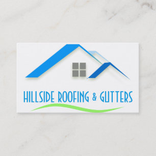 Roofing, Gutters, Construction Business Card