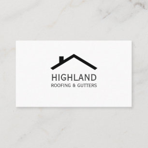 Roofing Gutters Construction Business Card