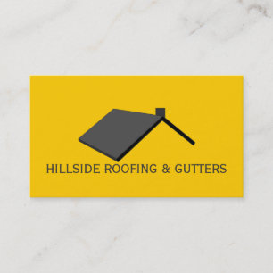Roofing Gutters Construction Business Card