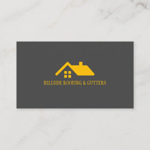 Roofing Gutters Windows Construction Business Card