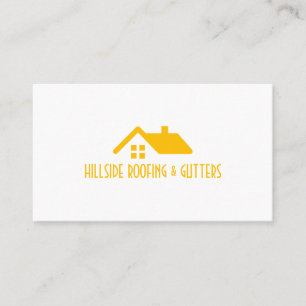 Roofing Gutters Windows Construction Business Card