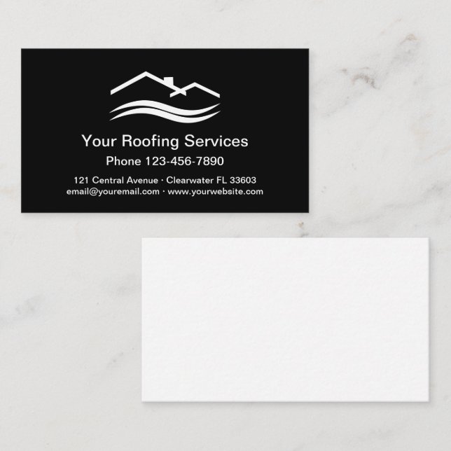 Roofing Home Services Business Card (Front/Back)