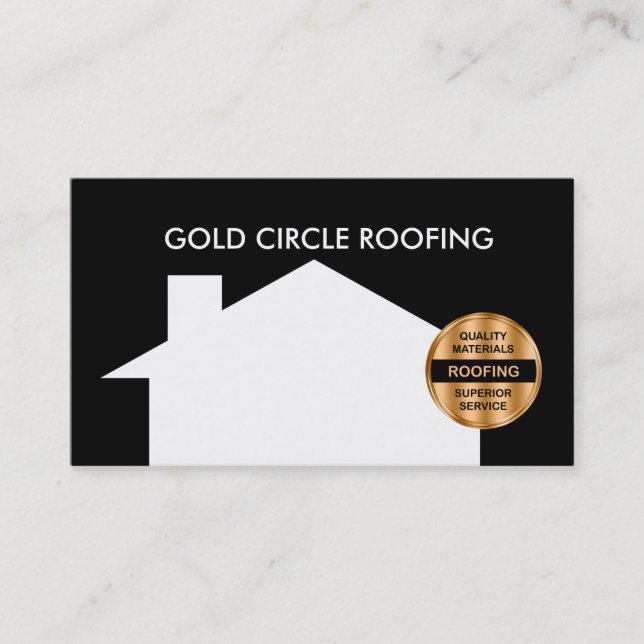 Roofing Service Business Cards (Front)