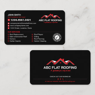 Roofing Service, Gutter Service, Roof Repair Business Card