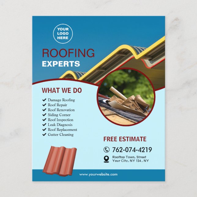 Roofing Services Custom Flyer (Front)