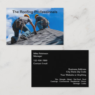 Roofing Services Residential Commercial Business Card