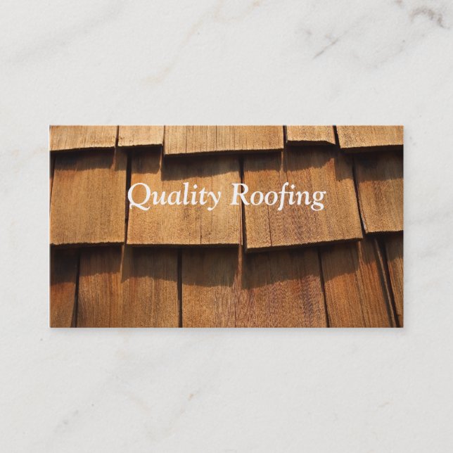 Roofing Shingle Business Card (Front)