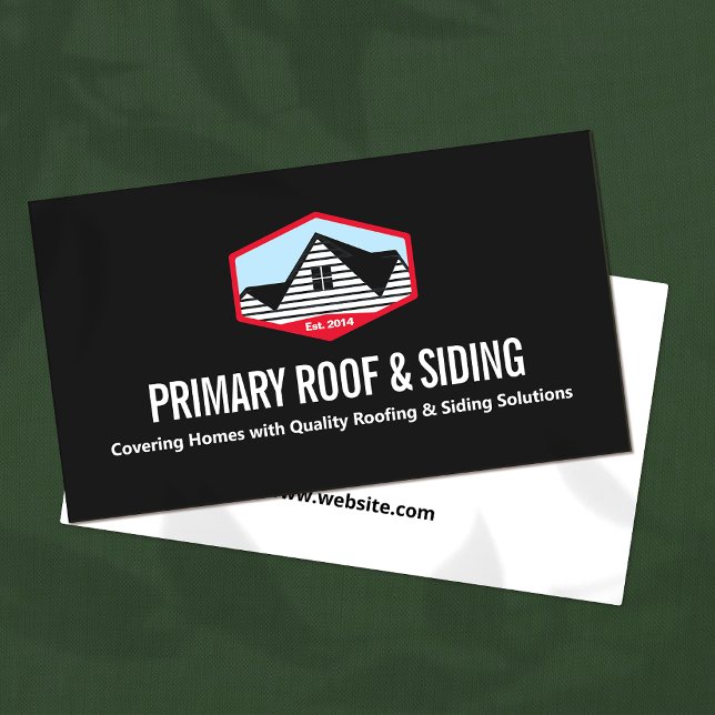 Roofing & Siding Contractor Business Card (Creator Uploaded)