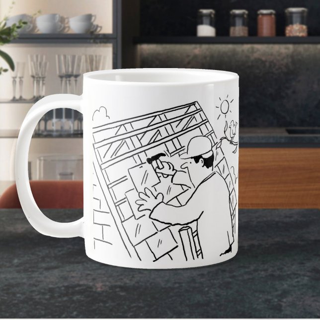 Roofing Worker, Roofer or Slater Large Coffee Mug (Creator Uploaded)