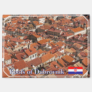 Roofscape of Dubrovnik in Croatia, travel Magnet