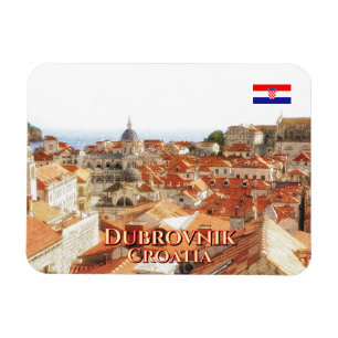 Roofscape of Dubrovnik in Croatia, travel Magnet