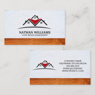 Rooftop Houses Real Estate Building Business Card