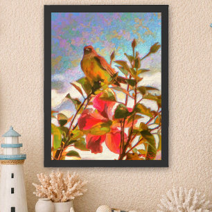 Rooftop Social Visitor 2338 Art Print