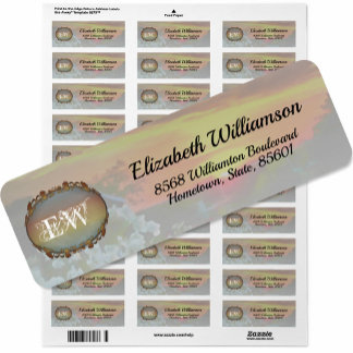 Rooftop Sunset 2295 Address Label