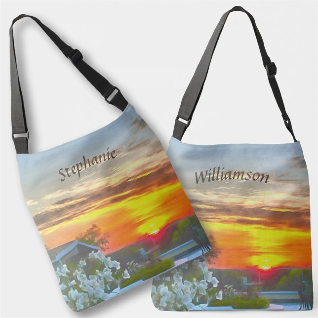 Rooftop Sunset 2295 Crossbody Bag (Creator Uploaded)