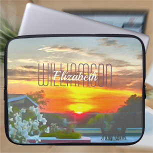 Rooftop Sunset 2295 Laptop Sleeve