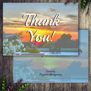 Rooftop Sunset Thank You 2295 Card