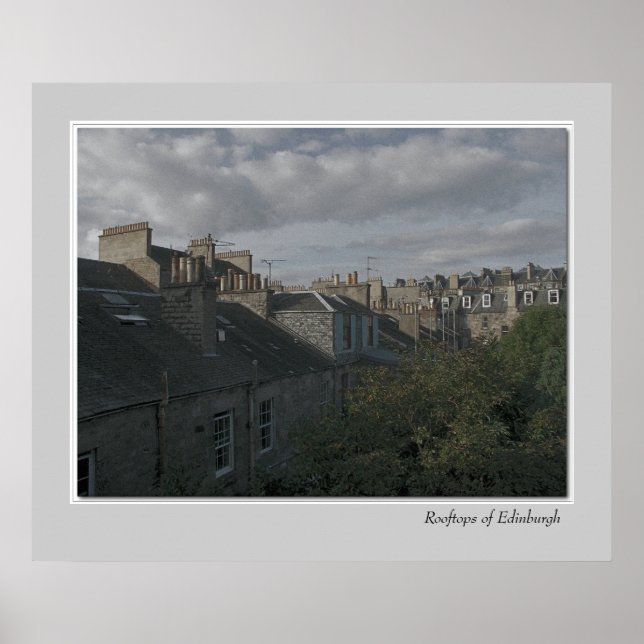 Rooftops of Edinburgh Poster (Front)