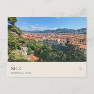 Rooftops of Nice from Castle Hill Postcard
