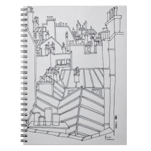 Rooftops of Paris, France Spiral Notebook