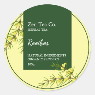 Rooibos Herbal Tea Business Label