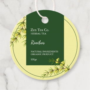 Rooibos Herbal Tea Business Tag