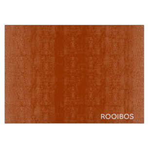 Rooibos red brown color name cutting board