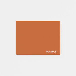 Rooibos red brown color name post-it notes