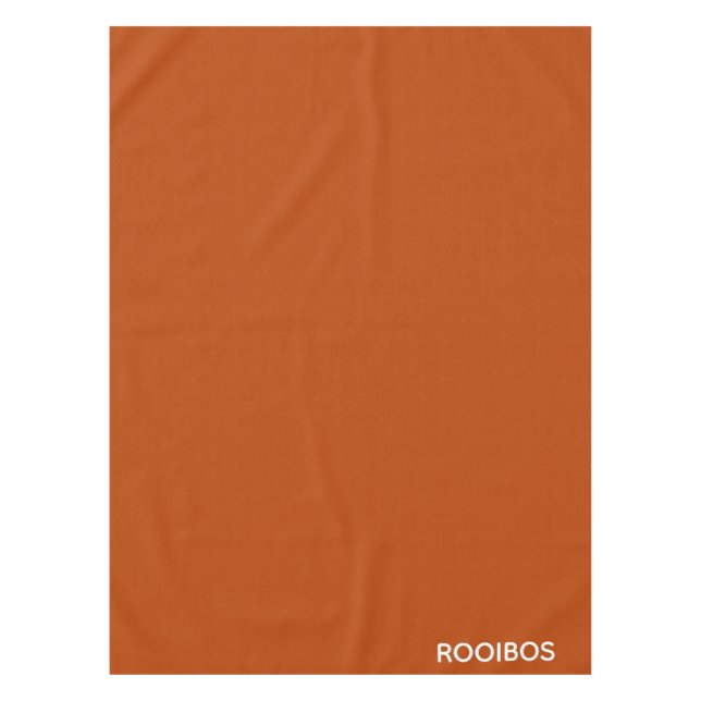 Rooibos red brown color name tablecloth (Front)