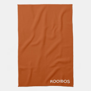 Rooibos red brown color name tea towel