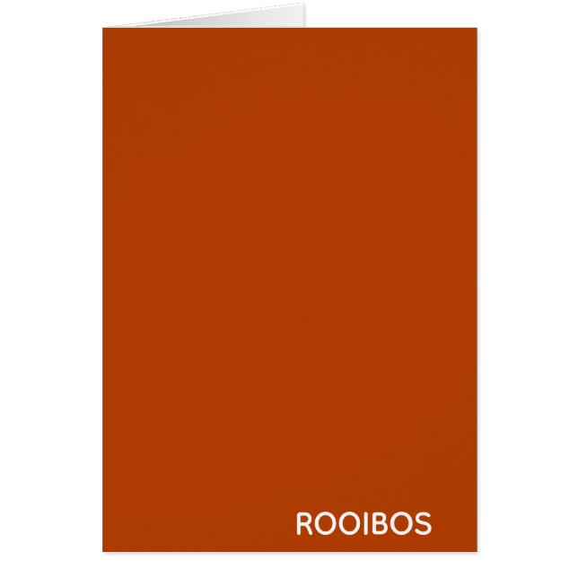 Rooibos red brown colour name (Front)