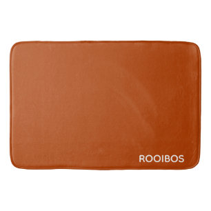 Rooibos red brown colour name bath mat