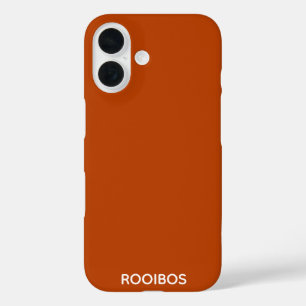 Rooibos red brown colour name iPhone 16 case
