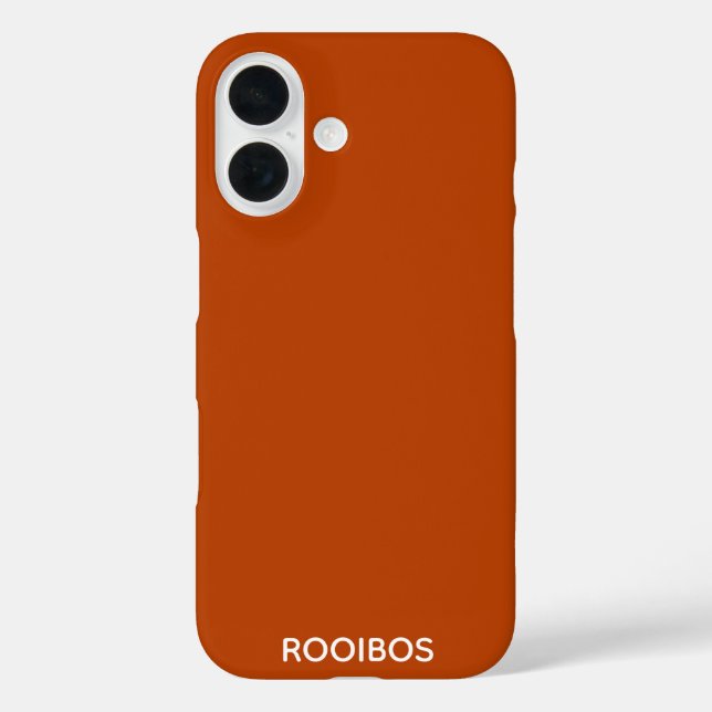 Rooibos red brown colour name Case-Mate iPhone case (Back)