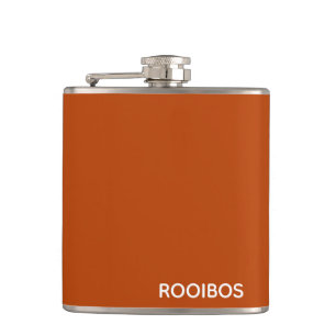 Rooibos red brown colour name hip flask