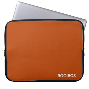 Rooibos red brown colour name laptop sleeve