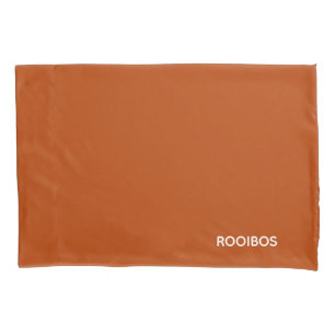 Rooibos red brown colour name pillowcase