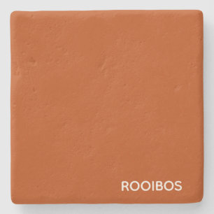 Rooibos red brown colour name stone coaster