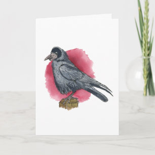 Rook Bird Greeting Card