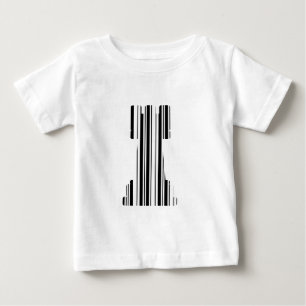 ROOK CHESS PIECE BAR CODE Game Barcode Pattern Baby T-Shirt
