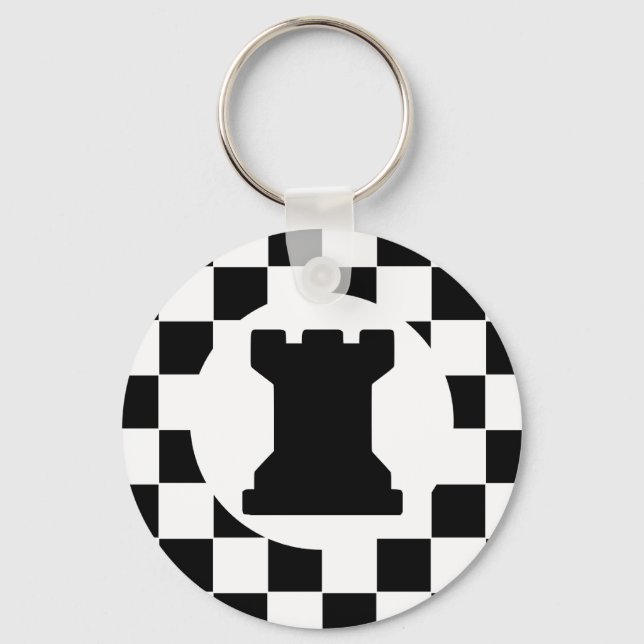 Rook Chess Piece - Keychain - Chess Party Favours (Front)