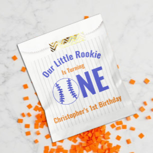 Rookie Baseball 1st Birthday Favour Bags