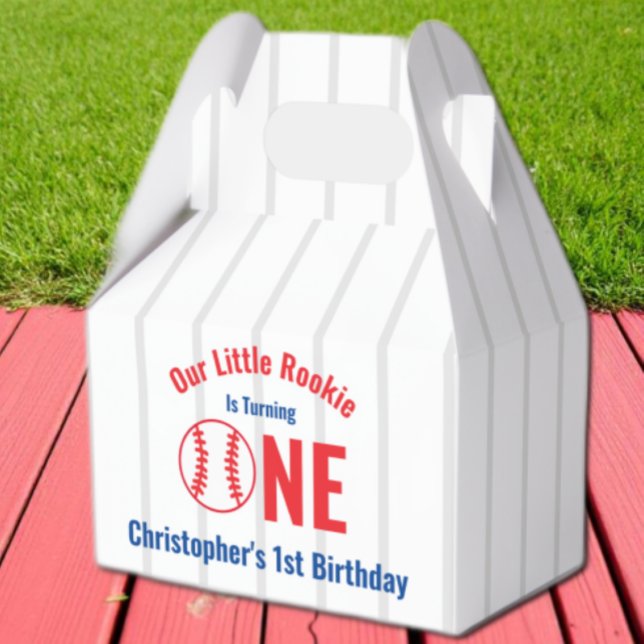 Rookie Baseball 1st Birthday Favour Box (Creator Uploaded)