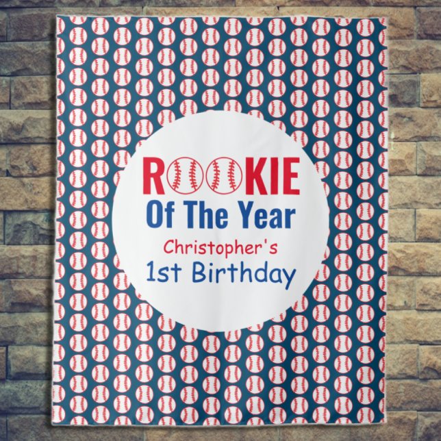Rookie Baseball 1st Birthday Tapestry (Creator Uploaded)