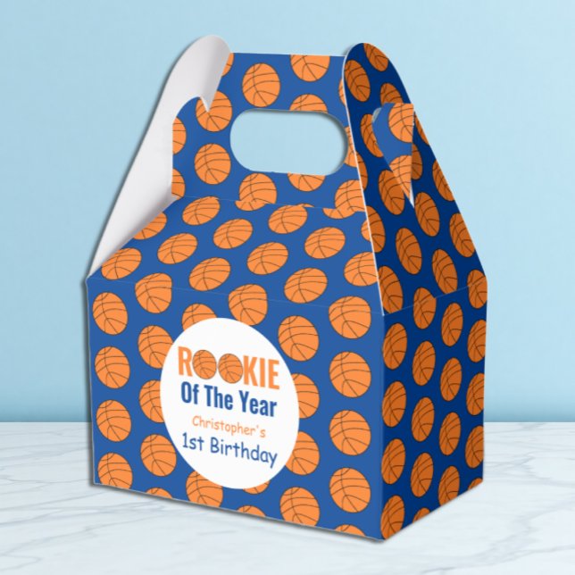 Rookie Basketball 1st Birthday Favour Box (Creator Uploaded)