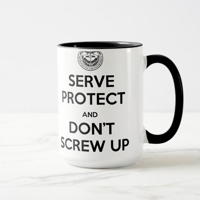 Rookie Blue Serve & Protect Right Hand Mug (Right)