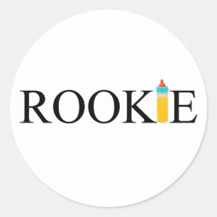 Rookie (Bottle) Classic Round Sticker