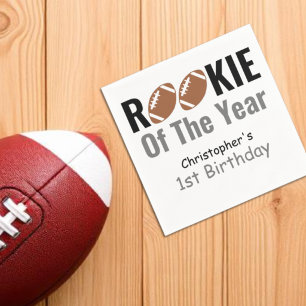 Rookie Football 1st Birthday Napkin