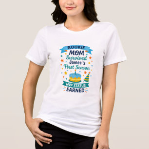 Rookie Mum 1st Birthday Shirt Personalised Boy’s